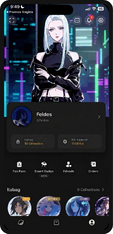 Fankoi fan pass screen